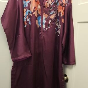 Floral Dress Silk Vo Ord